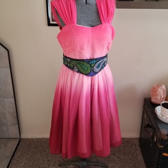 Vintage Hand Beaded Adjustable Belt - Picture 8 of 17